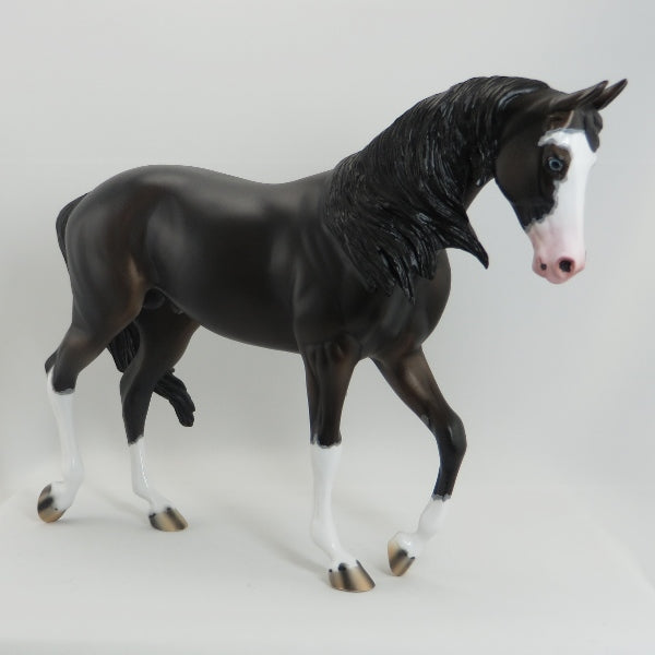 ACHIRD - OOAK Dark Chestnut Thoroughbred with Mapping - 5/15