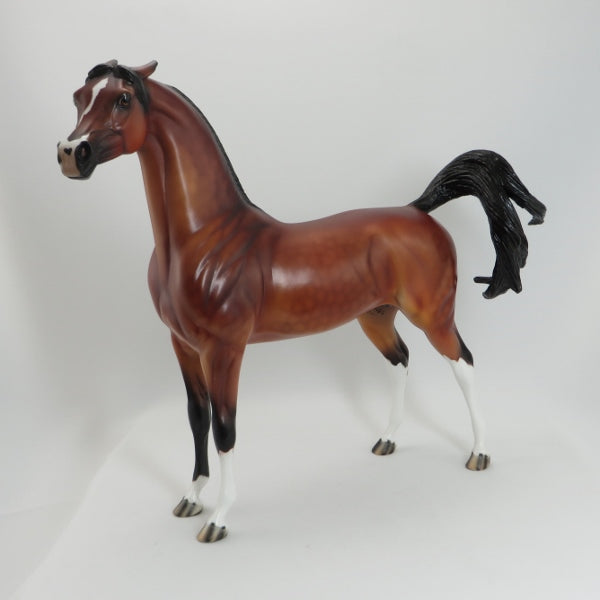 MY HEART - OOAK Dapple Bay Pinned Ear Arabian with Custom Split Forelock - 5/22