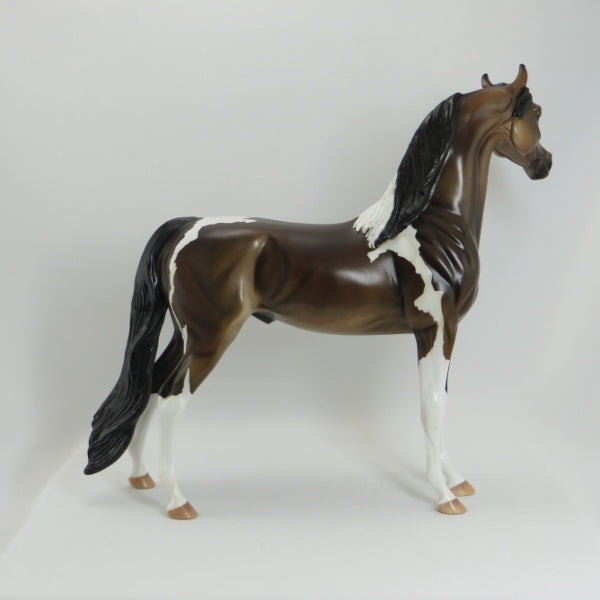 MIDNIGHT TRUFFLE - Bay Pinto Arabian Model Horse - LE4 - 5/15