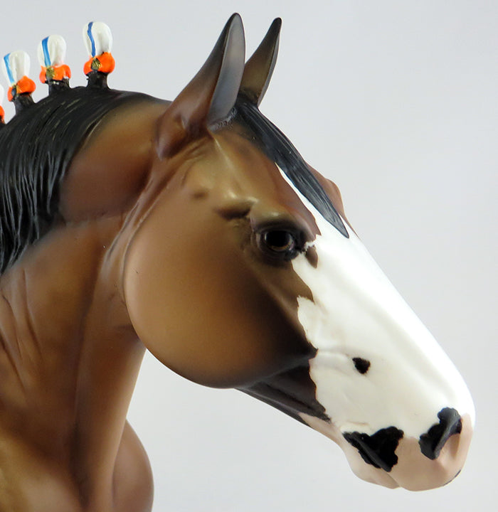 BIG TOM-OOAK BAY PAINT STANDING DRAFTER MODEL HORSE 9/29