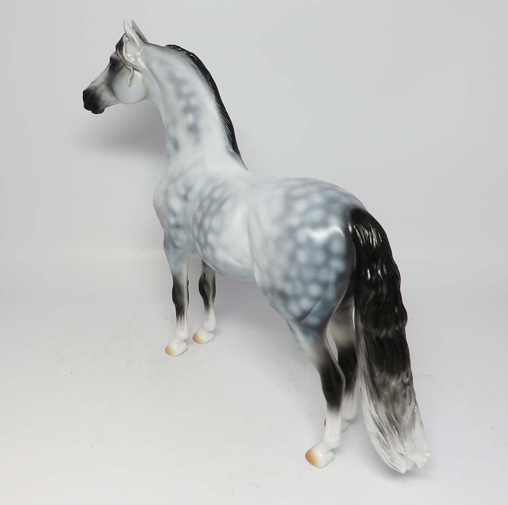 GHOST RIDER-LE-4 STAR DAPPLED GREY MORGAN MODEL HORSE WHS 2017