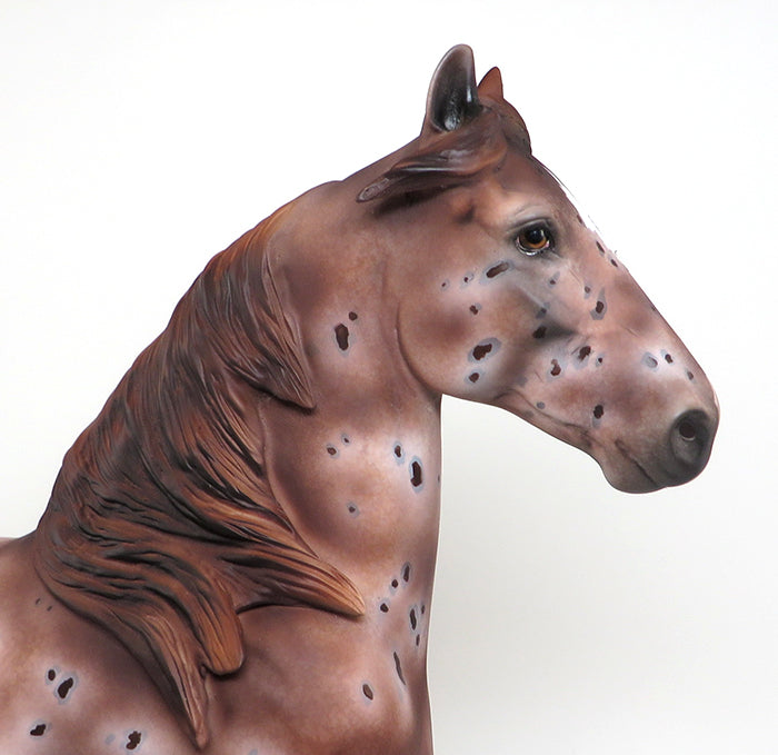 appaloosa trotting drafter model horse