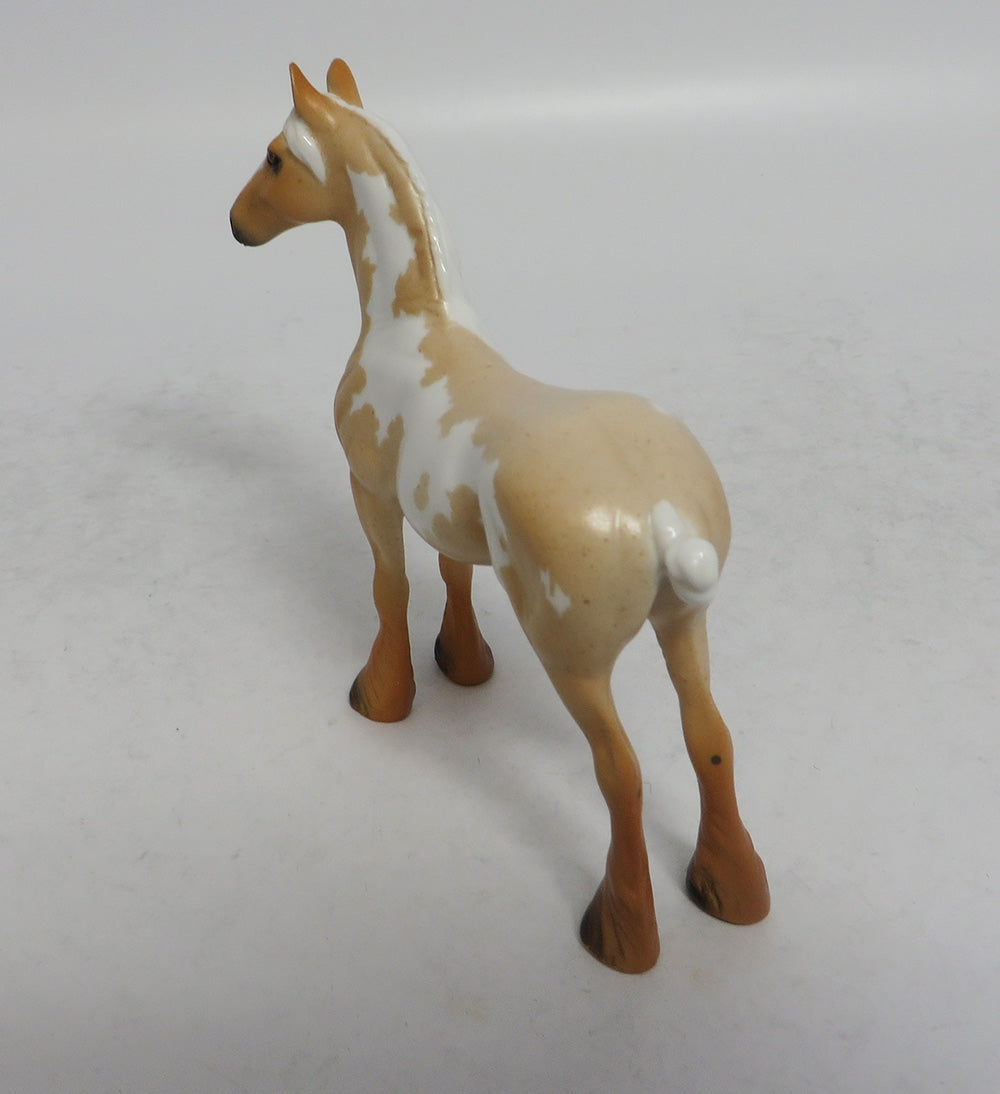 DIZZY - OOAK PALOMINO ROAN PINTO DRAFT CHIP EA2018