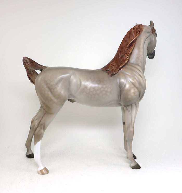 LITE MY FYRE-OOAK MULBERRY ARABIAN MODEL HORSE BY SHERYL LEISURE 4/6