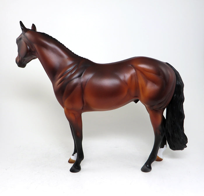 bay one of a kind model horse