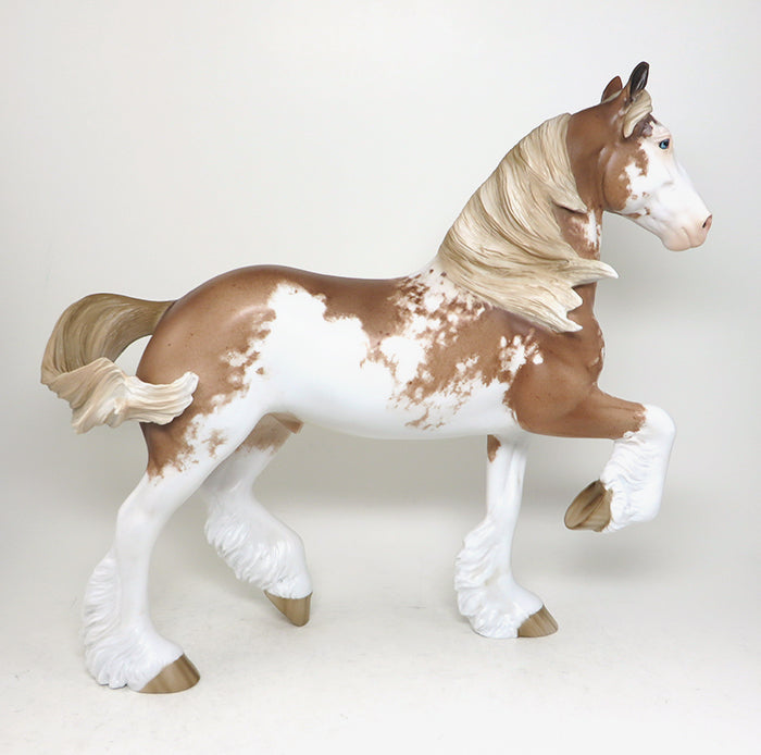 sabino chestnut drafter model horse