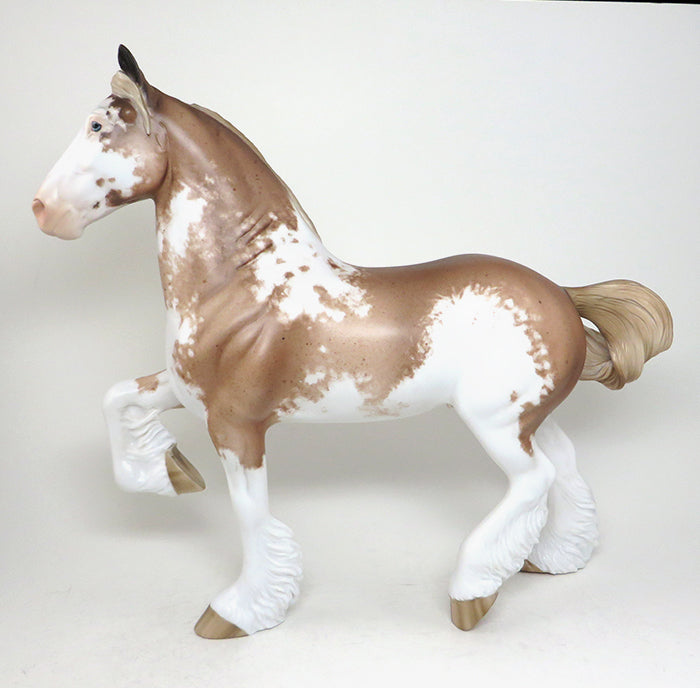 peter stone trotting drafter model horse