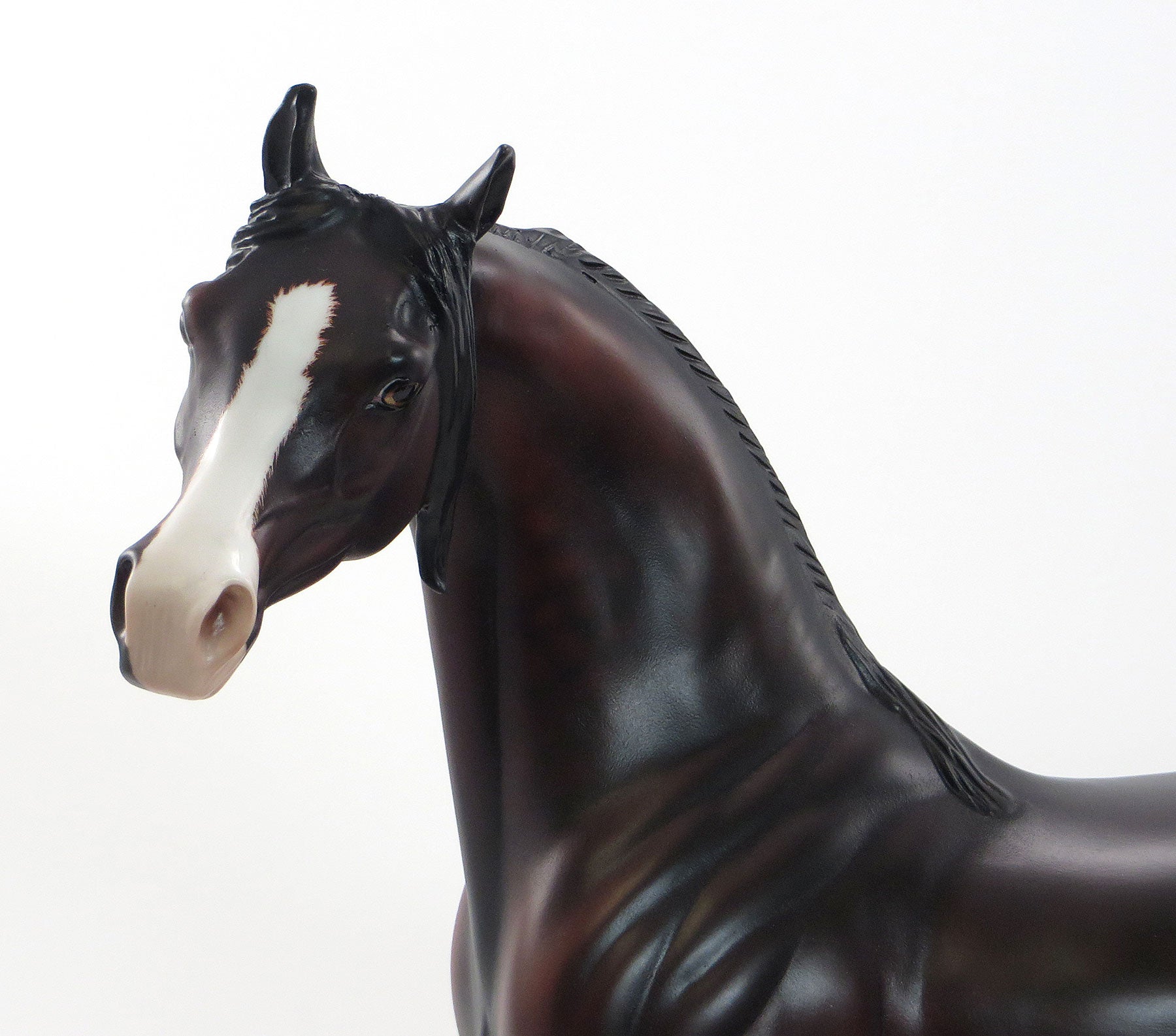 HOLY FIRE OF PATRIOTISM - OOAK Dark Dapple Bay Arabian Model Horse - 7/3