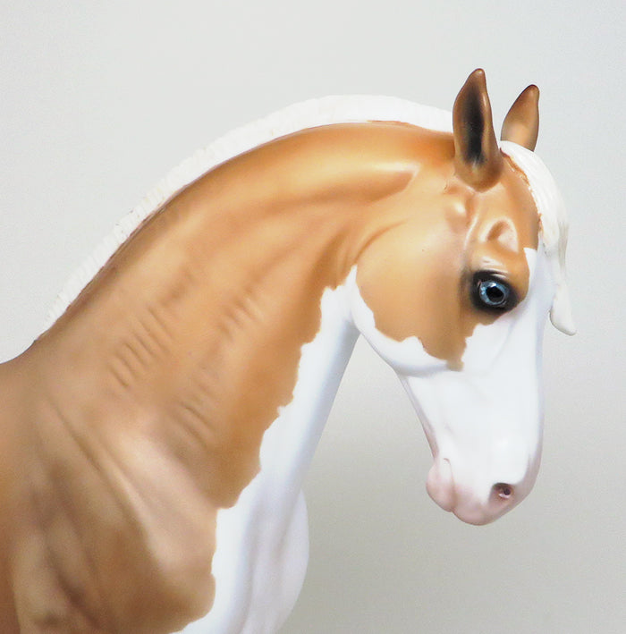 SUNRISE DAWN SPLASH PALOMINO ANDALUSIAN MODEL HORSE BY JULIE KEIM 4/14