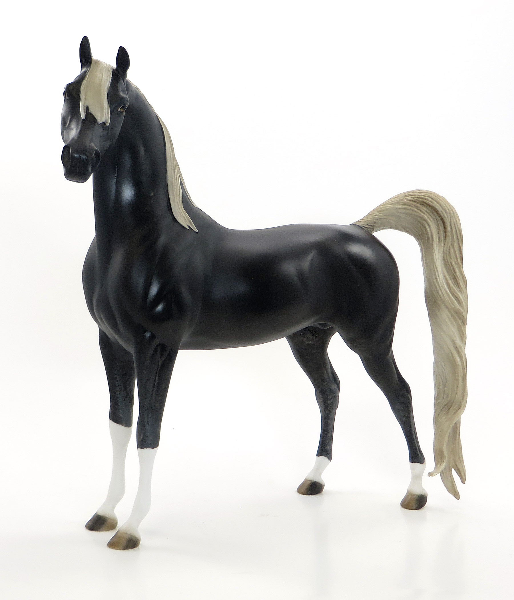 BITTER GOURD - OOAK Dappled Black Flaxen Arabian Signed By Peter Stone 7/24