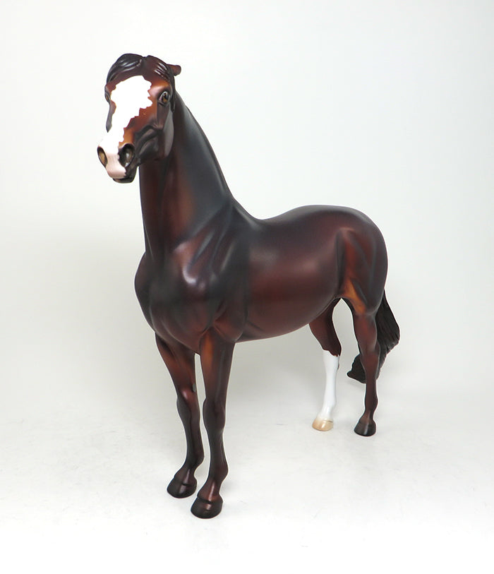 TRIUMPH-OOAK CHESTNUT PINNED EAR MORGAN MODEL HORSE 4/13