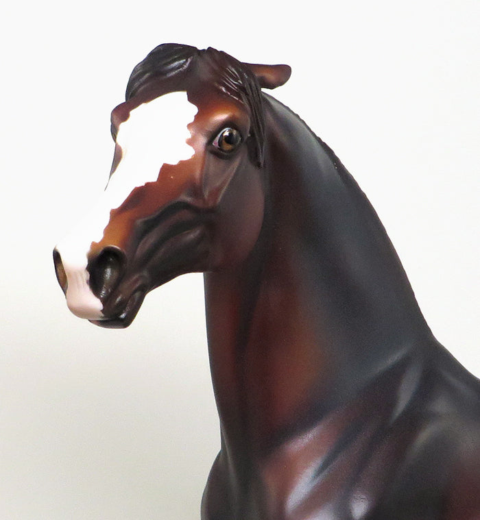 TRIUMPH-OOAK CHESTNUT PINNED EAR MORGAN MODEL HORSE 4/13
