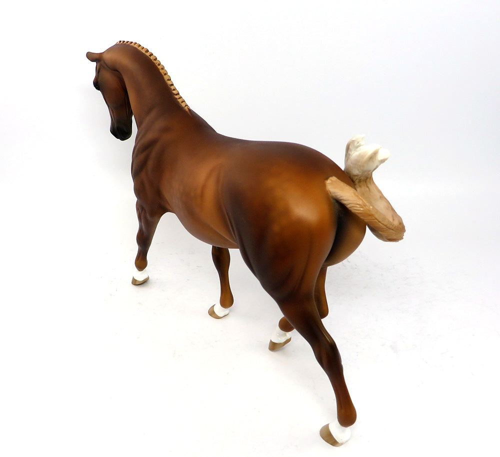 COLOSSUS-OOAK GOLDEN CHESTNUT PONY MODEL HORSE BY SHERYL LEISURE 03/20/17