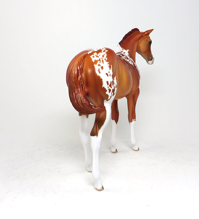 CHESSY-OOAK CHESNUT PAINT WEANLING MODEL HORSE 4/15