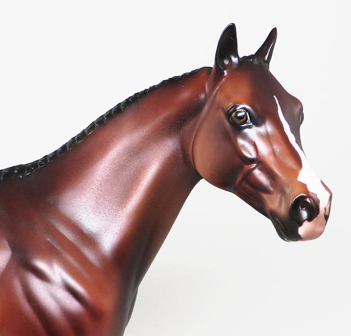 ZIP THIS CHIP-OOAK BRAIDED MANE AND TAIL DAPPLE BAY ISH MODEL HORSE 4/21