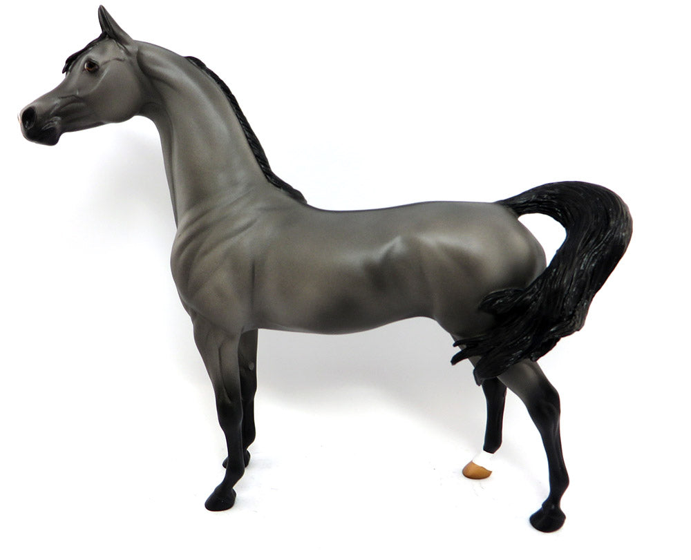 ARISTOTLE-OOAK GRULLA ARABIAN MODEL HORSE 3/23