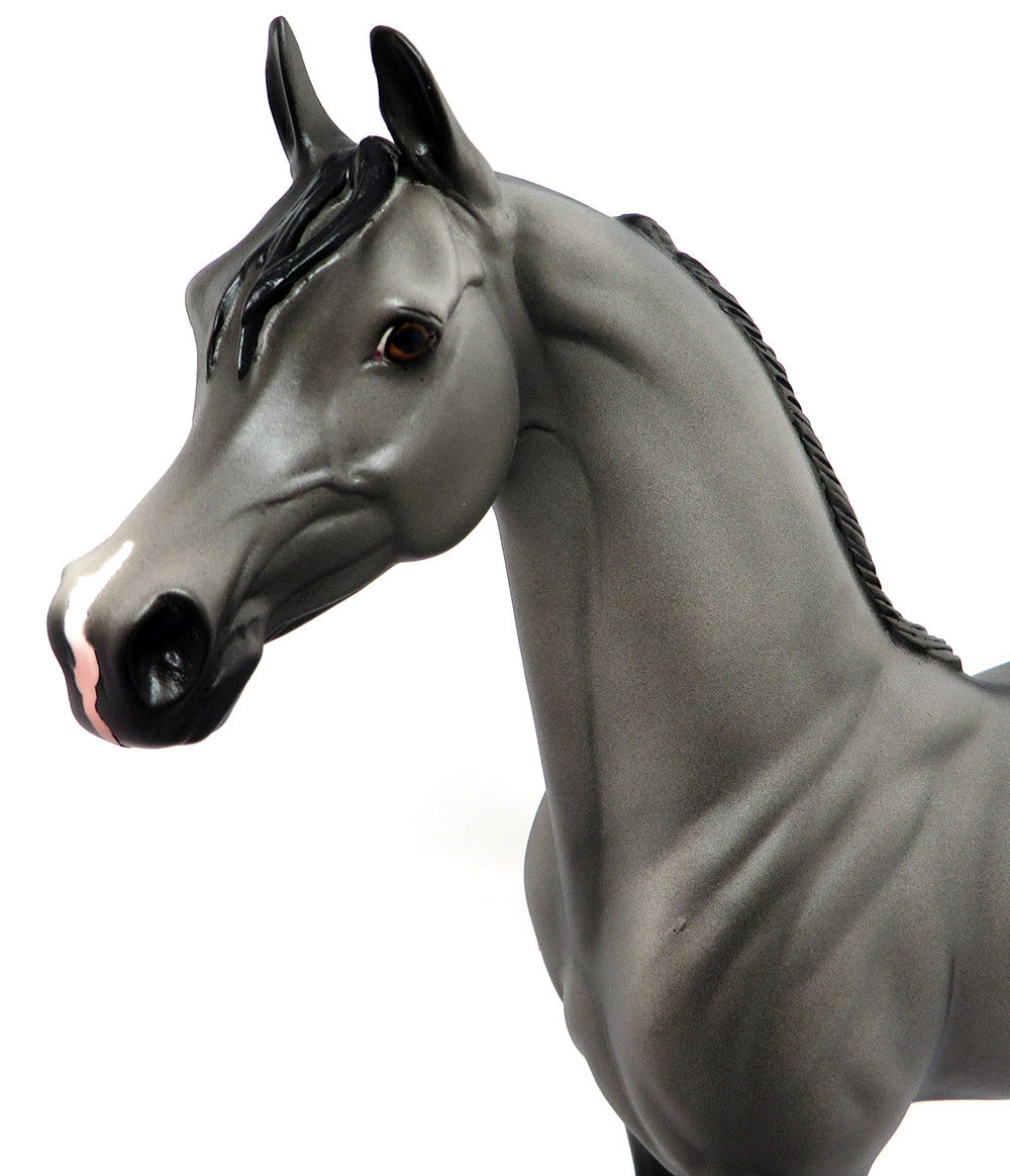 ARISTOTLE-OOAK GRULLA ARABIAN MODEL HORSE 3/23