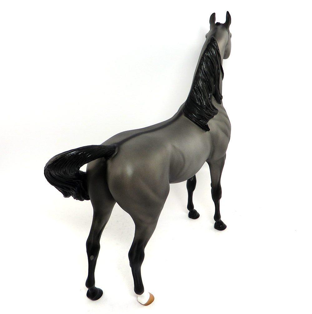 ARISTOTLE-OOAK GRULLA ARABIAN MODEL HORSE 3/23