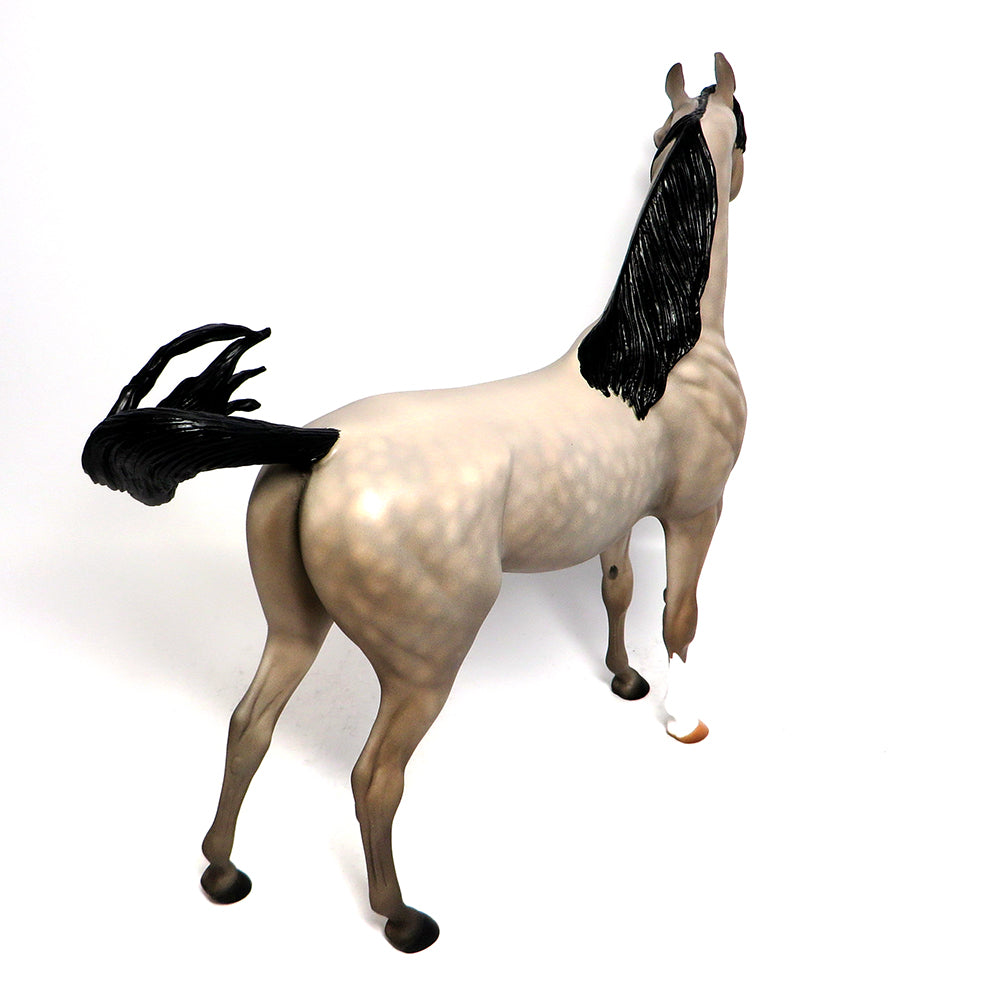 ADMIRAL-OOAK DAPPLE GREY ARABIAN MODELHORSE 3/23