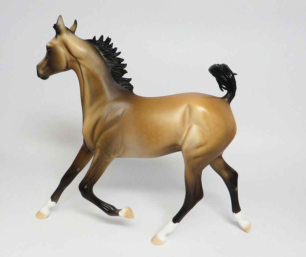 HABENERO~OOAK BUCKSKIN YEARLING MODEL HORSE 9/20/17