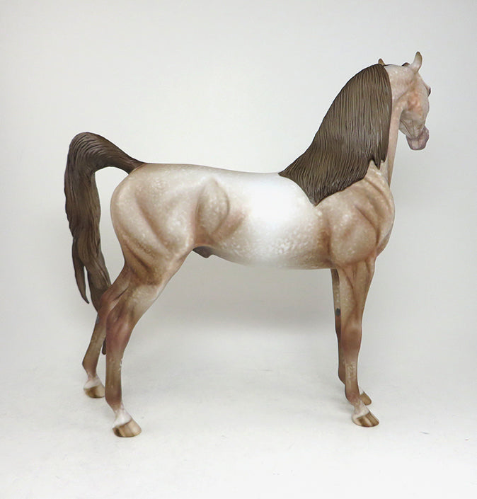 DAY AT THE BEACH-OOAK DAPPLE CHESTNUT ARABIAN MODEL HORSE BY AL 4/29
