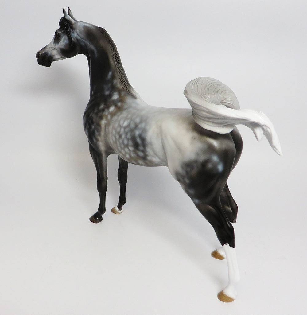 AMULET~OOAK STAR DAPPLE GREY ARABIAN MODEL HORSE BY DAWN QUICK 10/6/17