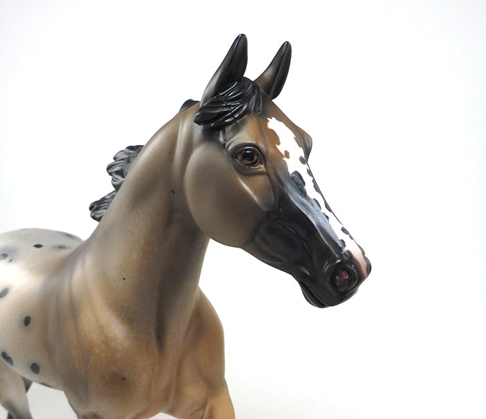 DANZIG-OOAK BUCKSKIN APPALOOSA PALOUSE MODEL HORSE 5/20