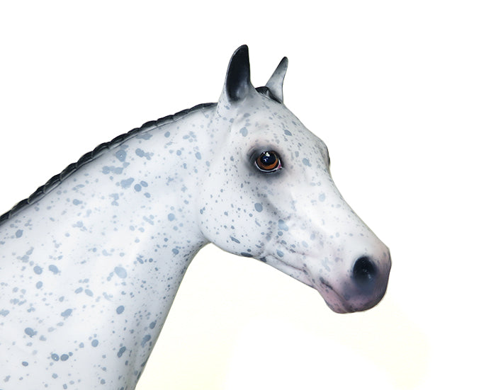 VANILLA BEAN-OOAK LOUD LEOPARD APPALOOSA ISH MODEL HORSE 5/24