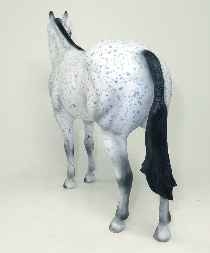 VANILLA BEAN-OOAK LOUD LEOPARD APPALOOSA ISH MODEL HORSE 5/24
