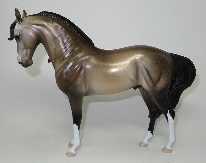 FLYLEAF-OOAK BUCKSKIN ANDALUSIAN STALLION MODEL HORSE 5/20