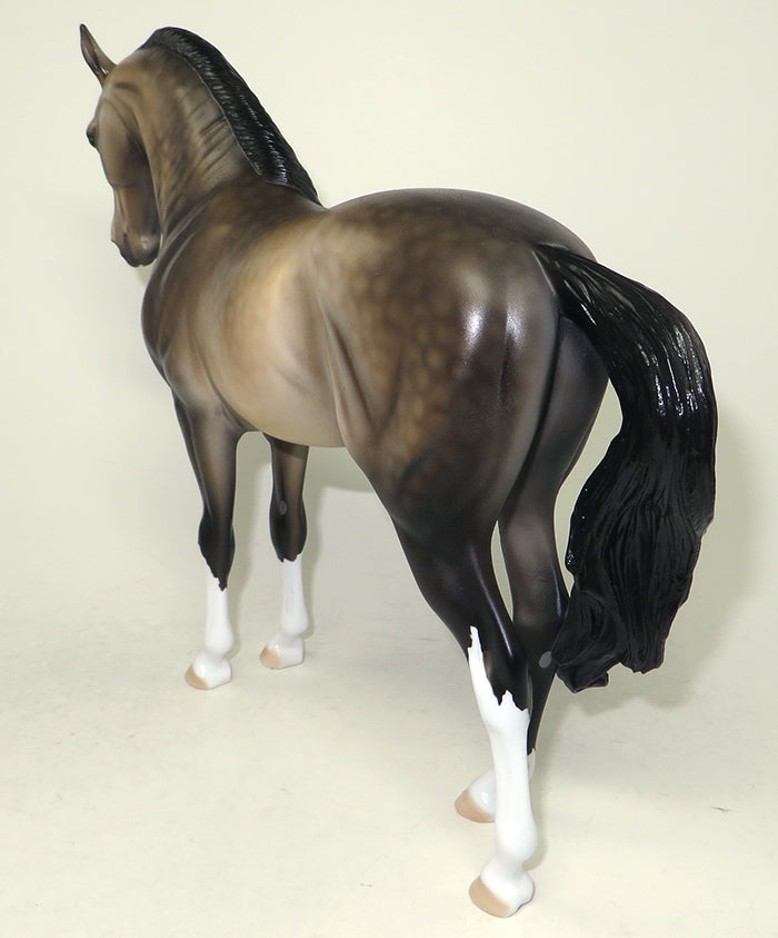 FLYLEAF-OOAK BUCKSKIN ANDALUSIAN STALLION MODEL HORSE 5/20