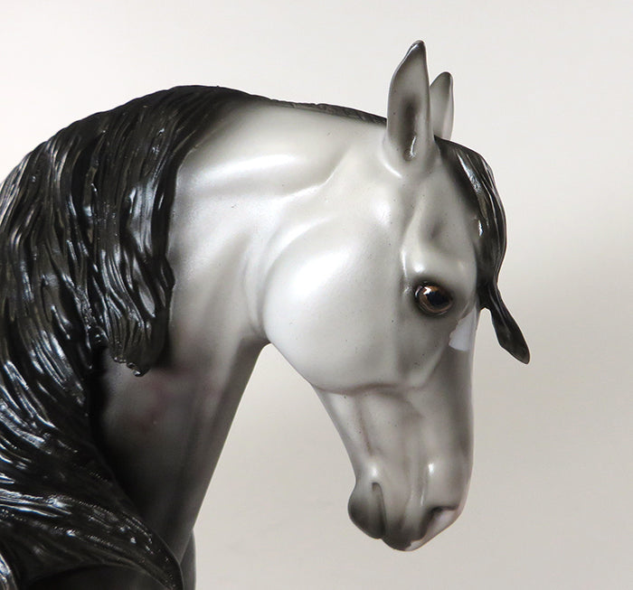NIRVANA-OOAK ROSE GREY STAR DAPPLE ANDALUSIAN MODEL HORSE 5/20