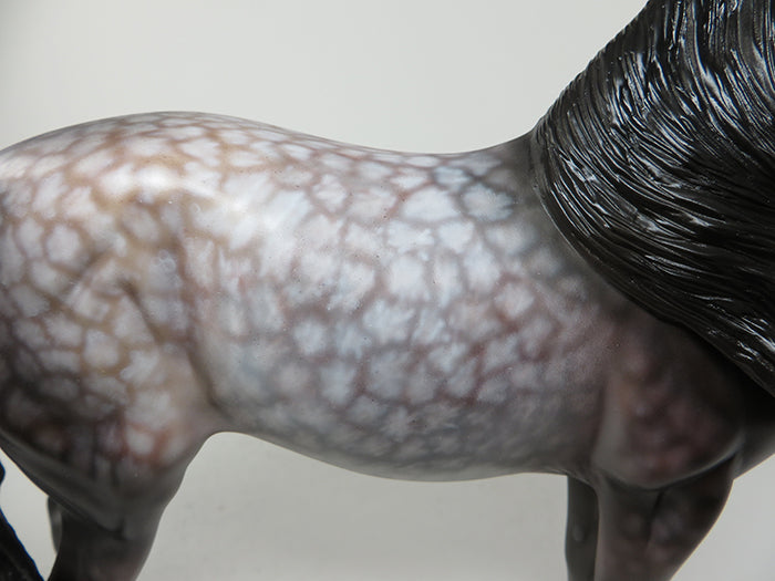 NIRVANA-OOAK ROSE GREY STAR DAPPLE ANDALUSIAN MODEL HORSE 5/20