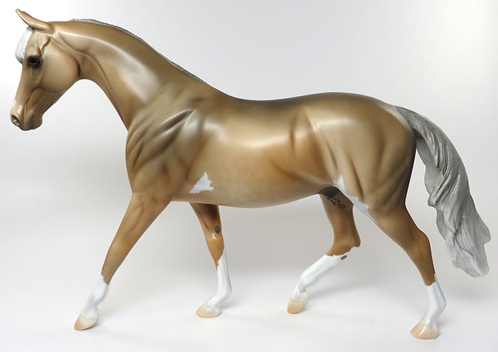 SUN BEAR-OOAK SOOTY PALOMINO PAINT PONY MODEL HORSE 5/25