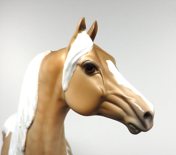 AEROPOSTLE-OOAK PALOMINO PAINT MORGAN MODEL HORSE 6/3