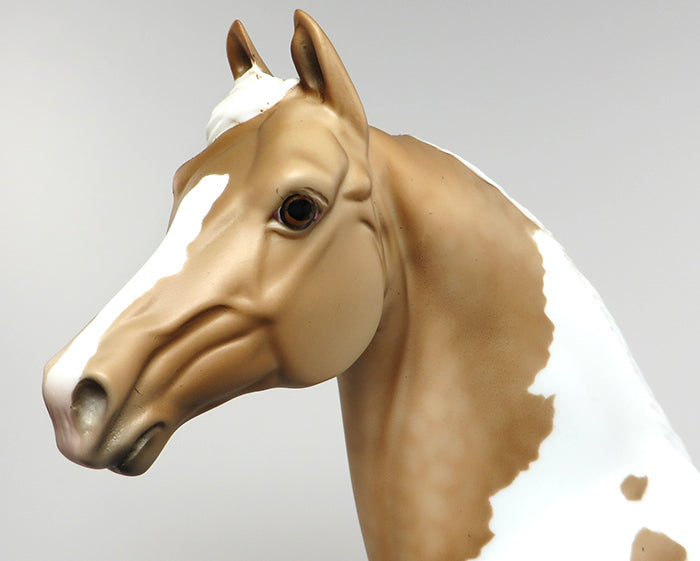 AEROPOSTLE-OOAK PALOMINO PAINT MORGAN MODEL HORSE 6/3
