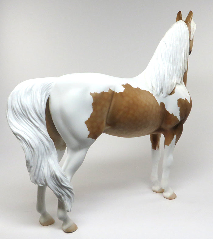 AEROPOSTLE-OOAK PALOMINO PAINT MORGAN MODEL HORSE 6/3