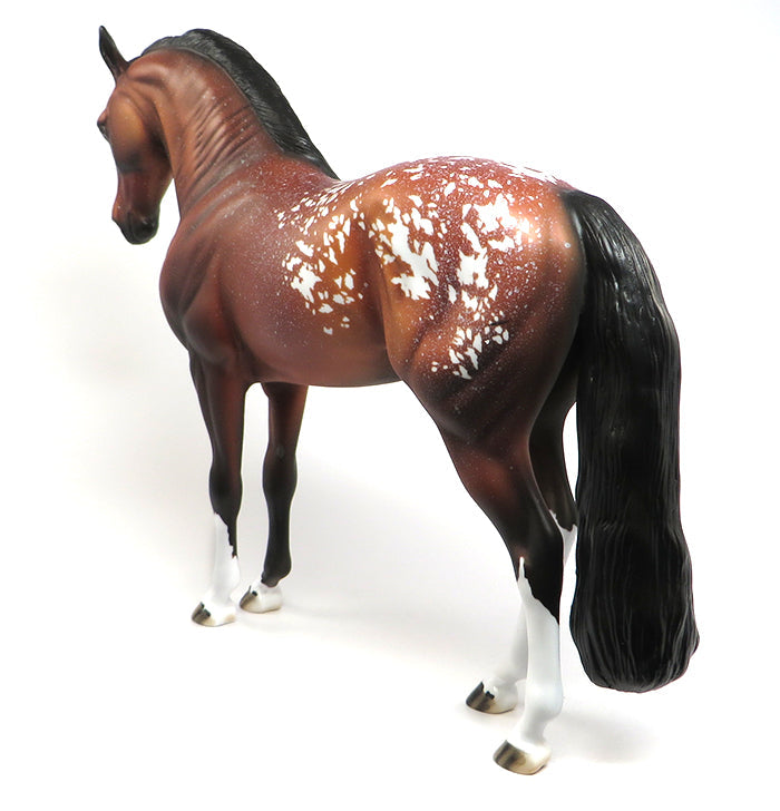 TANZANIA-OOAK BAY SNOWFLAKE APPALOOSA ANDALUSIAN MODEL HORSE 6/9