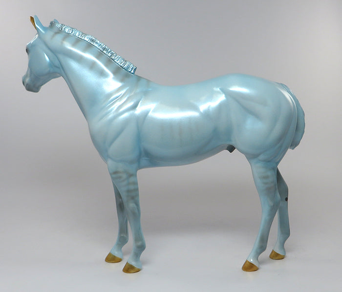 LIOCORNO-OOAK BLUE ZEBRIOD ISH MODEL HORSE EQ 2016 7/28