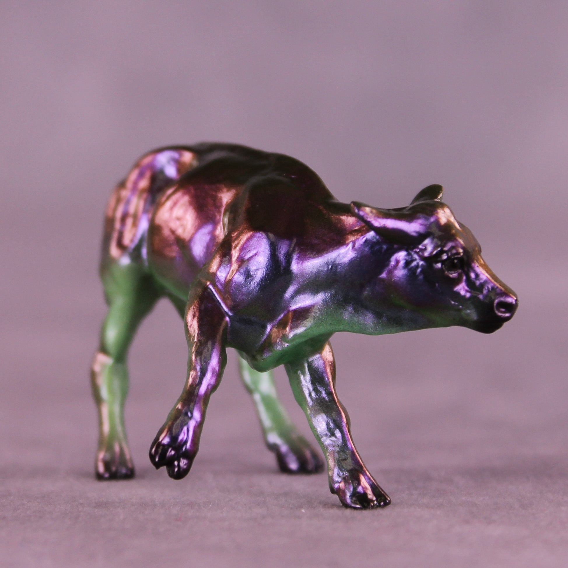 Mythical OOAK Chip Cow by Erin Corbett HS25