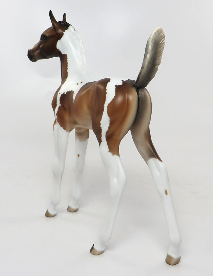 BELLEZA-LIMITED EDITION BAY TOBIANO FOAL MODEL HORSE BY SHERYL LEISURE 7/20 *PRE-ORDER