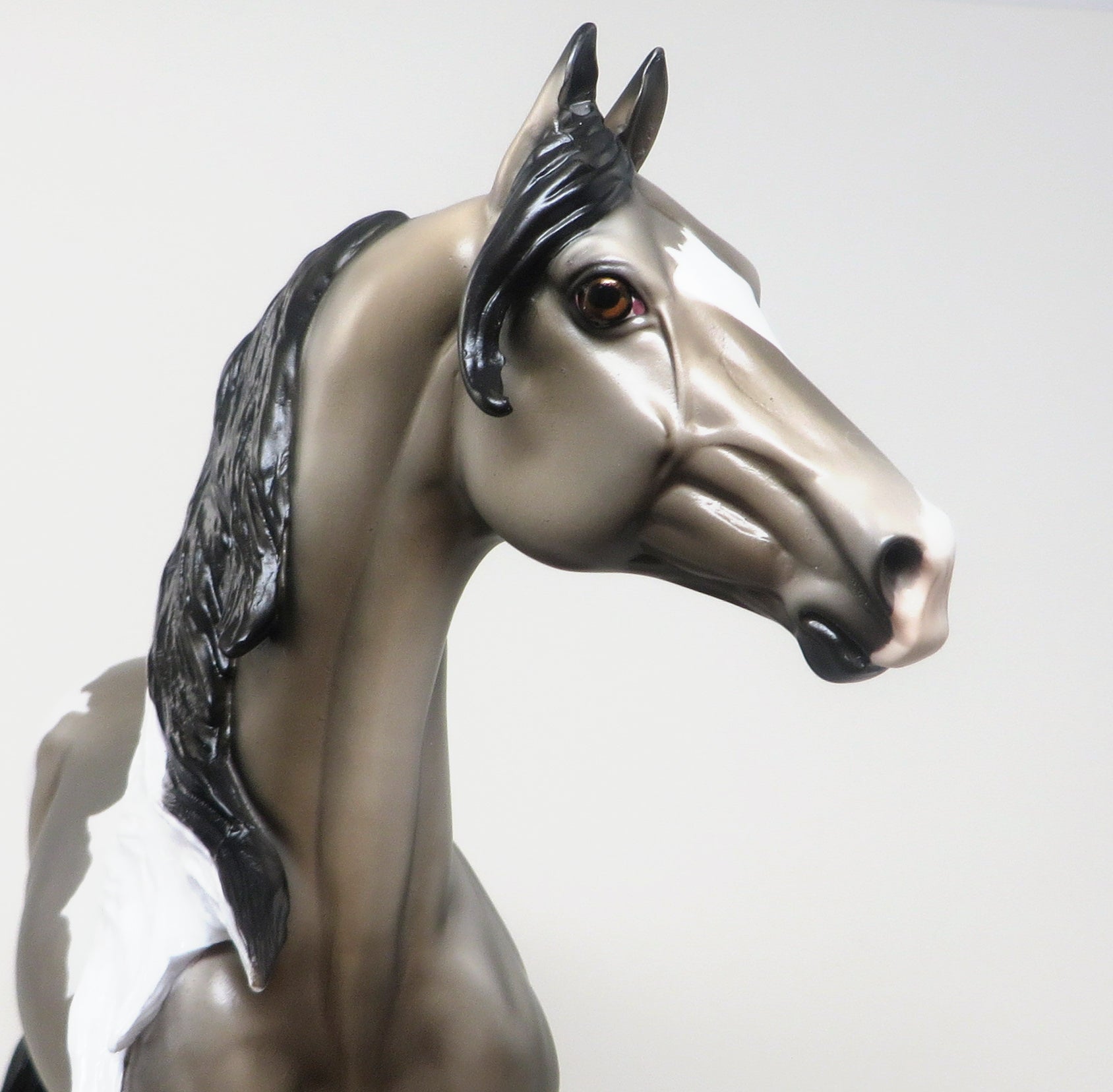 NOT TO FAST-LE-4 DAPPLE GREY PAINT MORGAN MODEL HORSE 4/21