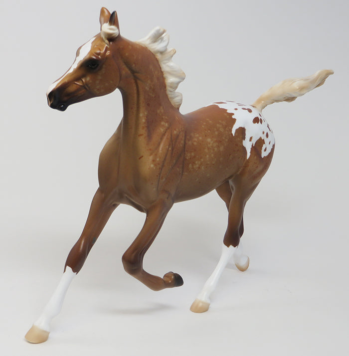 BEWITCHED - OOAK LIGHT CHESTNUT APPALOOSA MODEL HORSE - 9/18