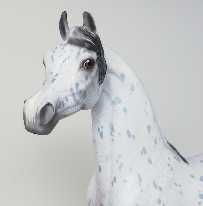 DOMINO EFFECT - OOAK APPALOOSA ARABIAN MODEL HORSE - 3/21