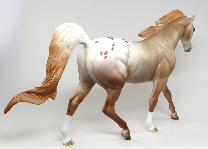 PUSS IN BOOTS-LE-6 CHESTNUT APPALOOSA PONY MODEL HORSE EQ 2016