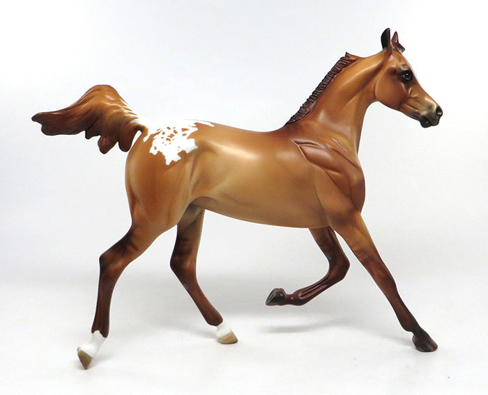 ROSE RED-LE-6 CHESTNUT APPALOOSA YEARLING ARABIAN MODEL HORSE EQ 2016 7/27