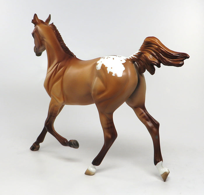 ROSE RED-LE-6 CHESTNUT APPALOOSA YEARLING ARABIAN MODEL HORSE EQ 2016 7/27