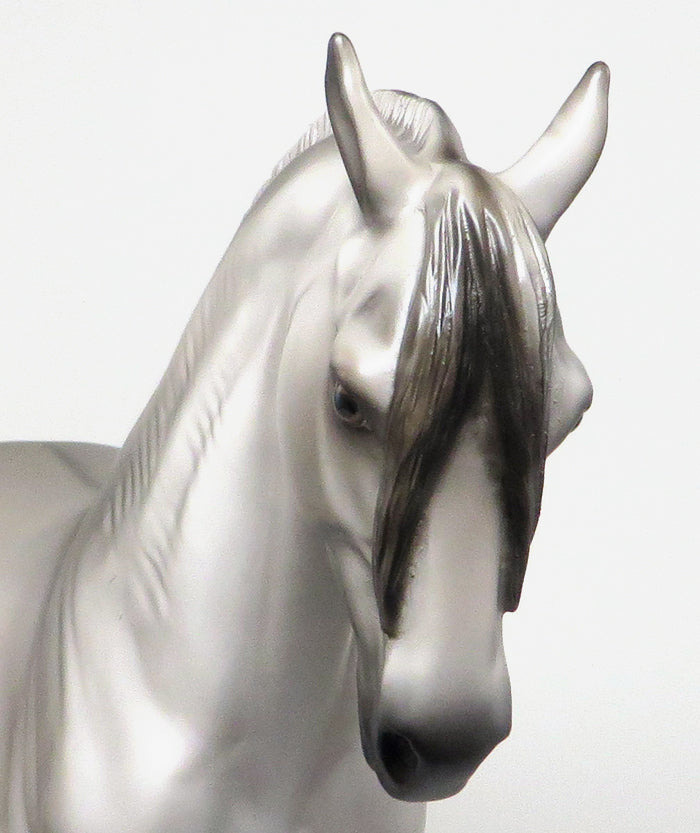 JONAS - OOAK SILVER DUN ANDALUSIAN MODEL HORSE by SHERYL LEISURE - 1/22