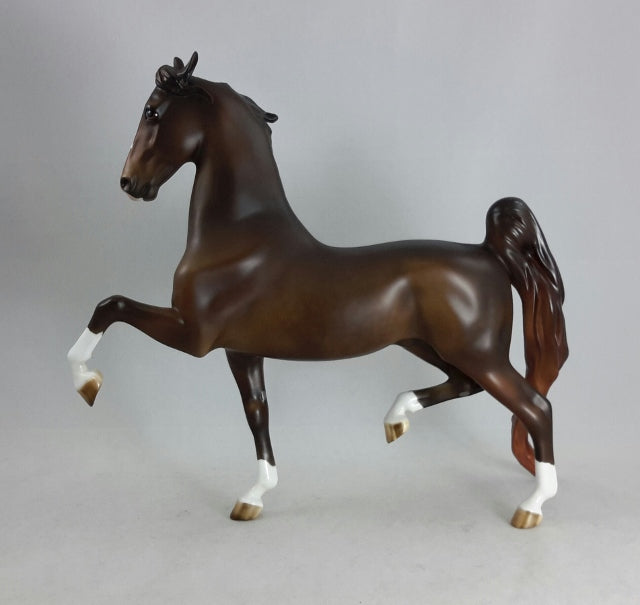 MIRACLE WORKER - OOAK Dark Chestnut Saddlebred