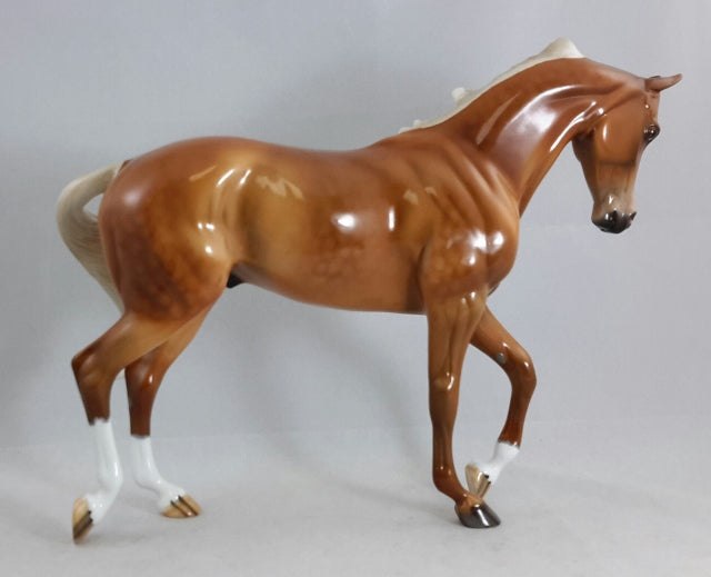 MR. SERENITY - OOAK Dark Dapple Palomino Thoroughbred